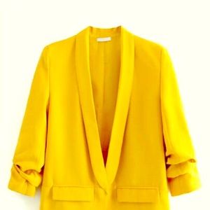 Yellow Collared Blazer
